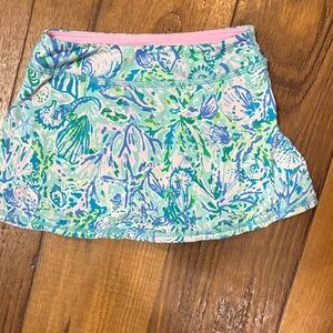 Lilly Pulitzer Kids Skort - Blue and Green Floral
